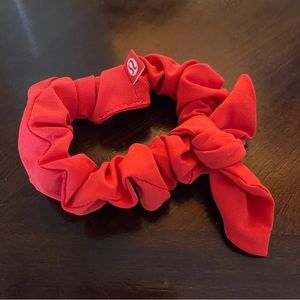 Lululemon Red Uplifting Scrunchie with Bow